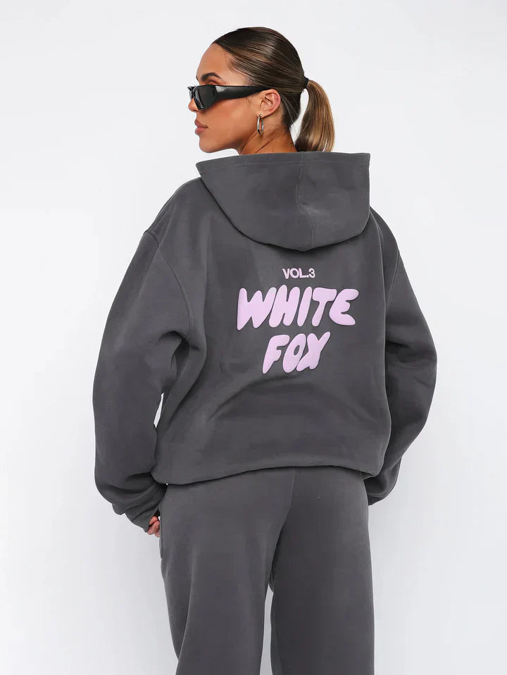 Luxe Cozy Collection | Trendy a pohodlný hoodie set pro dámy – superměkký svetr s tepláky