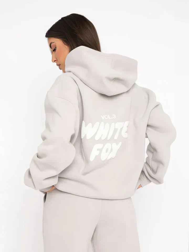 Luxe Cozy Collection | Trendy a pohodlný hoodie set pro dámy – superměkký svetr s tepláky