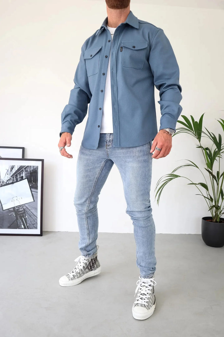 Stylová moderní pánská košilová bunda od Davea