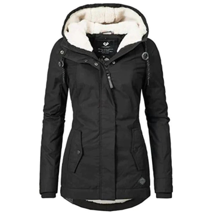 Freya - Skvělá Teplá Zimní Bunda s Měkounkým Fleece pro Ženy