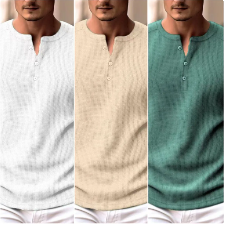 Stylová pánská košile Henley pro nadčasový vzhled