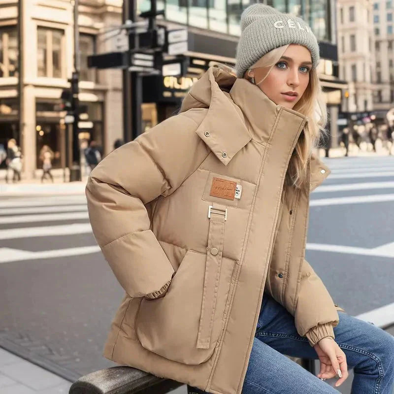 Isabelle - Luxe Gewatteřená Zimní Bunda s Vysokým Límcem | Komfortní a Trendy pro Chladné Měsíce