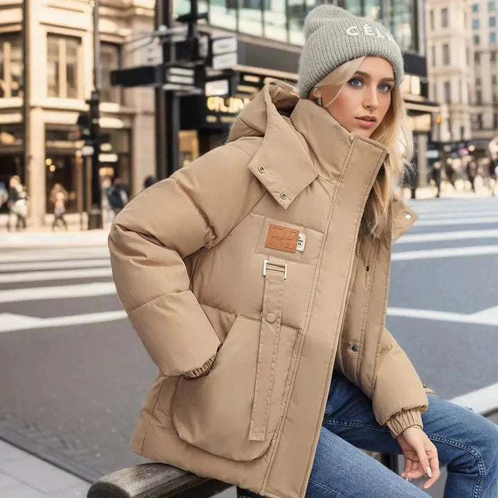 Isabelle - Luxe Gewatteřená Zimní Bunda s Vysokým Límcem | Komfortní a Trendy pro Chladné Měsíce