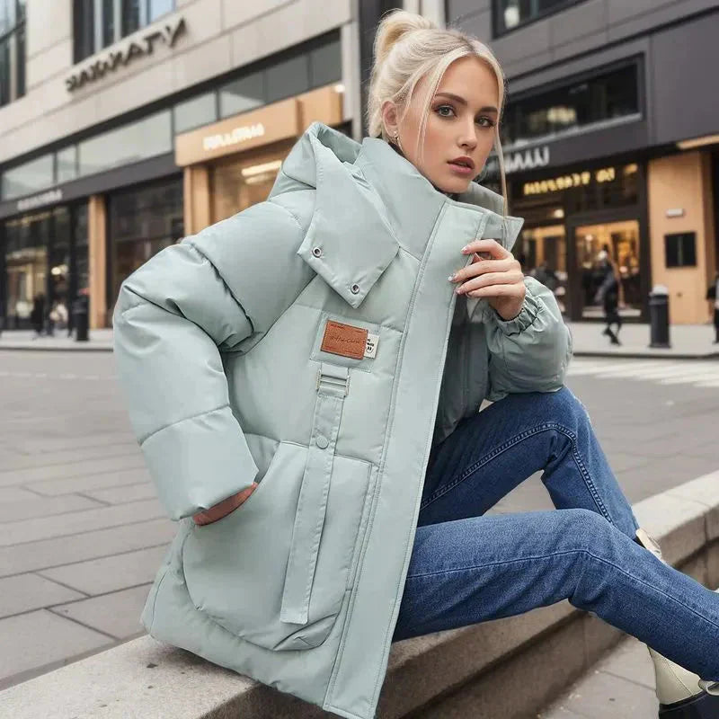 Isabelle - Luxe Gewatteřená Zimní Bunda s Vysokým Límcem | Komfortní a Trendy pro Chladné Měsíce