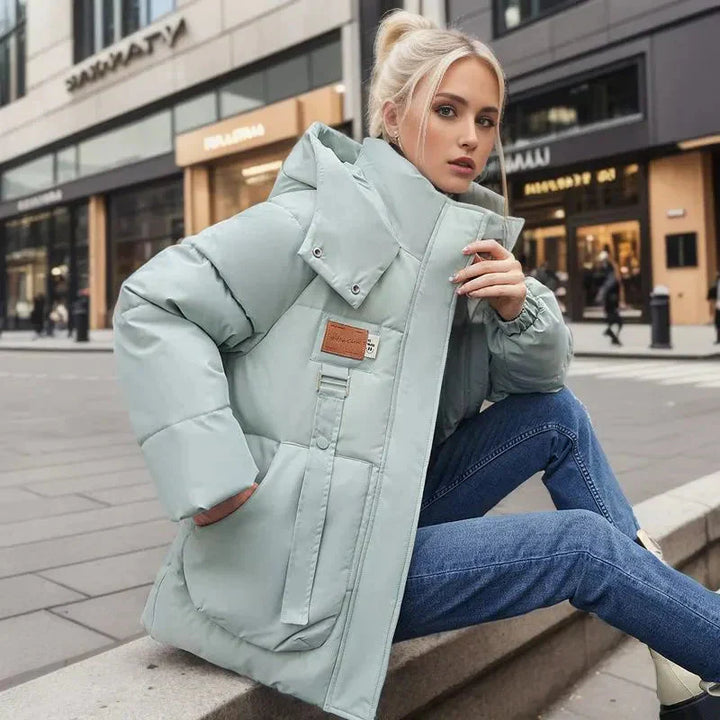 Isabelle - Luxe Gewatteřená Zimní Bunda s Vysokým Límcem | Komfortní a Trendy pro Chladné Měsíce