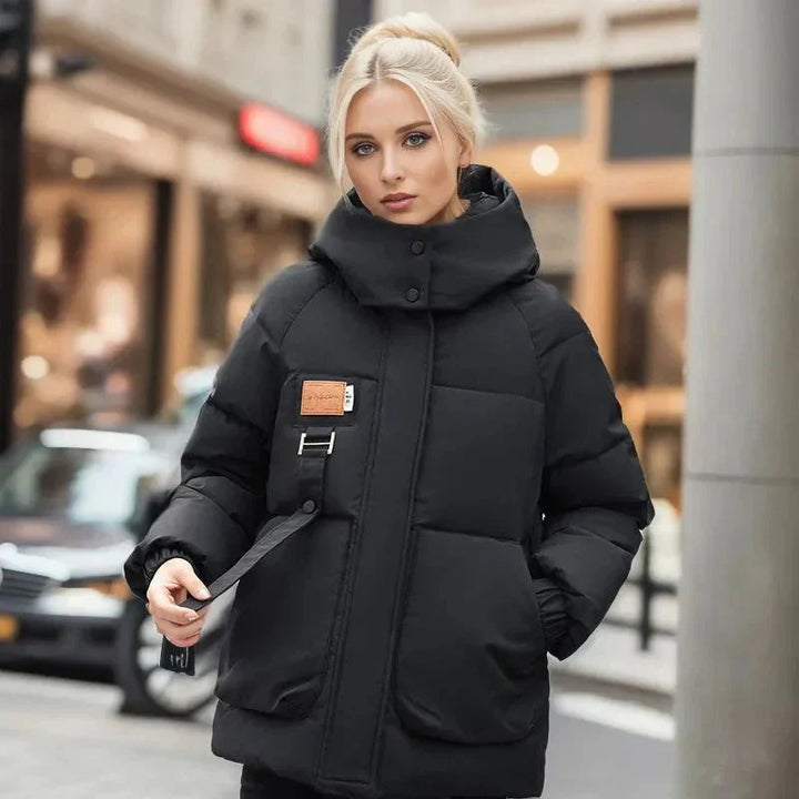 Isabelle - Luxe Gewatteřená Zimní Bunda s Vysokým Límcem | Komfortní a Trendy pro Chladné Měsíce