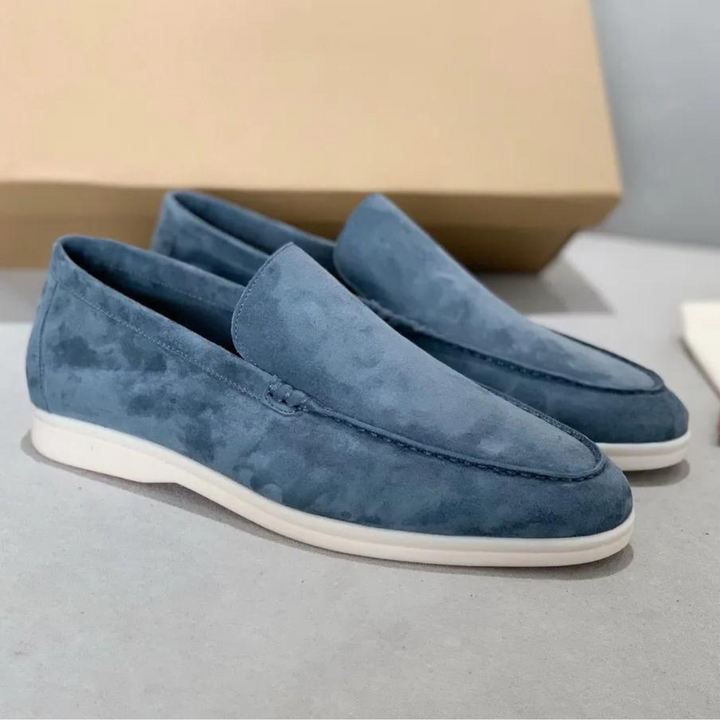 Elegantní pánské polomatné mokasíny Lorenzo pro nadčasový styl