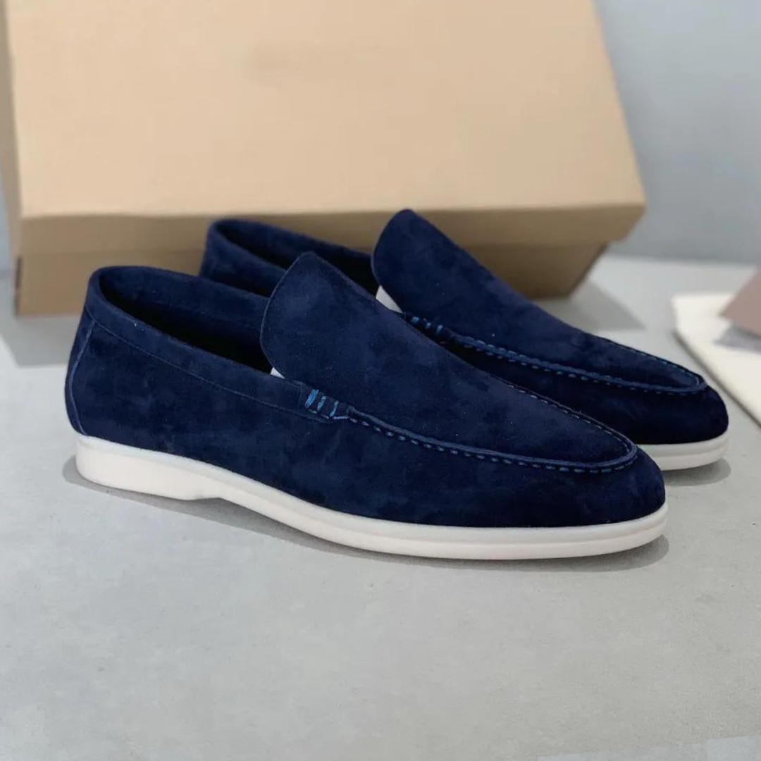 Elegantní pánské polomatné mokasíny Lorenzo pro nadčasový styl