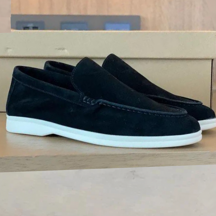 Elegantní pánské polomatné mokasíny Lorenzo pro nadčasový styl
