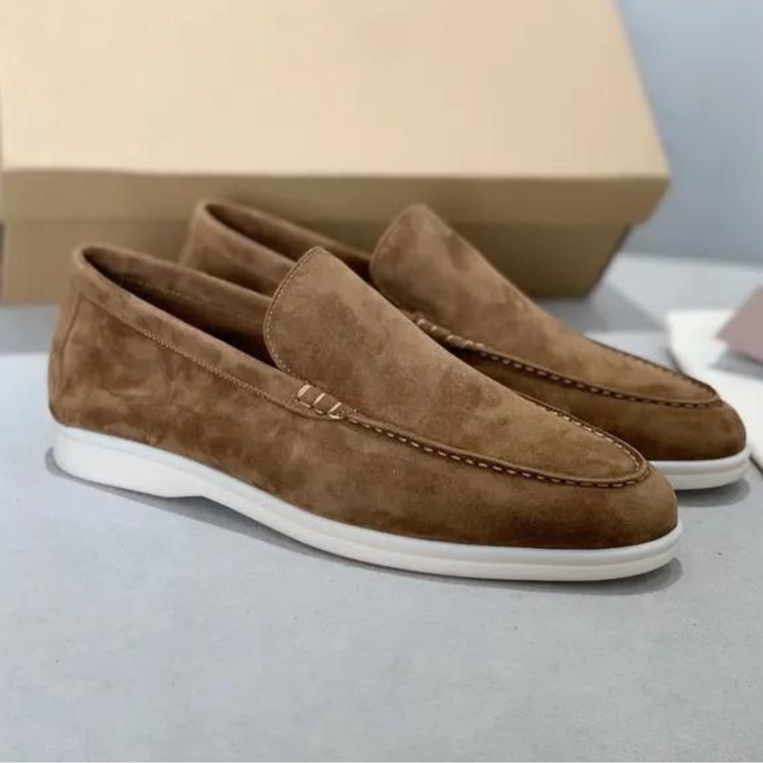 Elegantní pánské polomatné mokasíny Lorenzo pro nadčasový styl