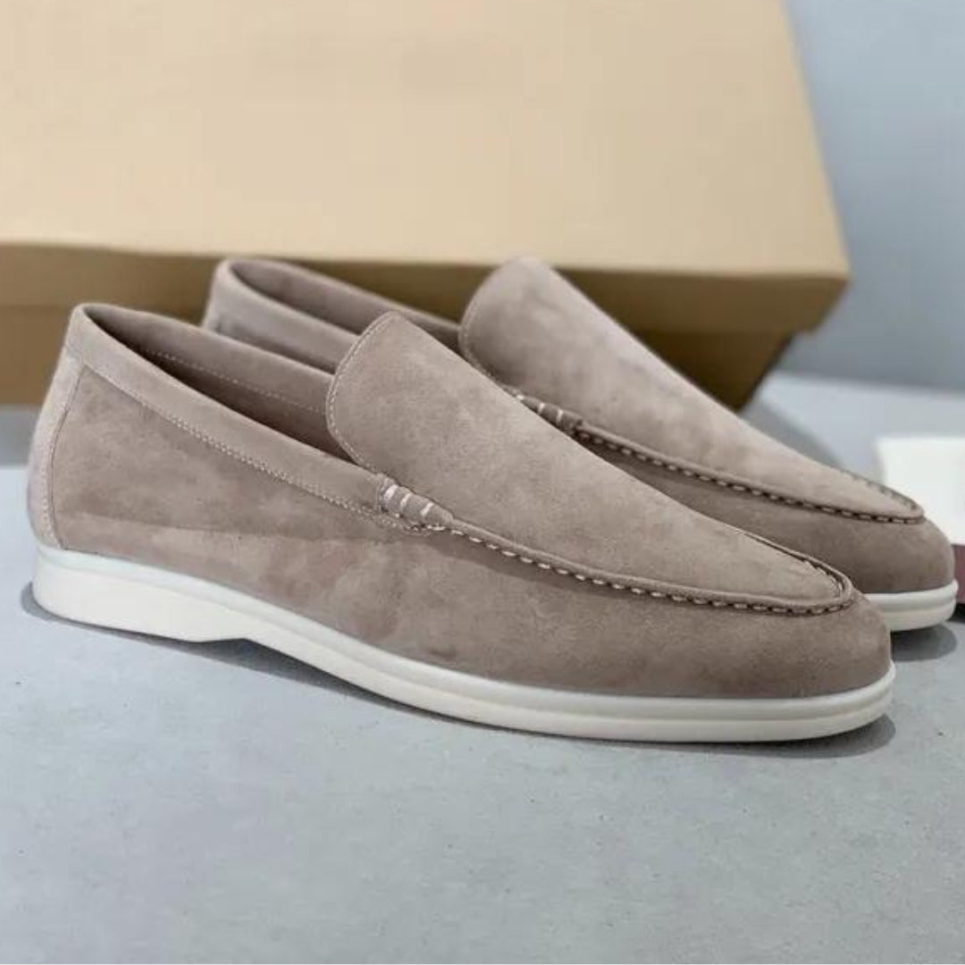 Elegantní pánské polomatné mokasíny Lorenzo pro nadčasový styl