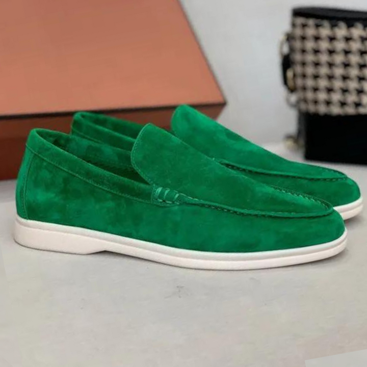 Elegantní pánské polomatné mokasíny Lorenzo pro nadčasový styl
