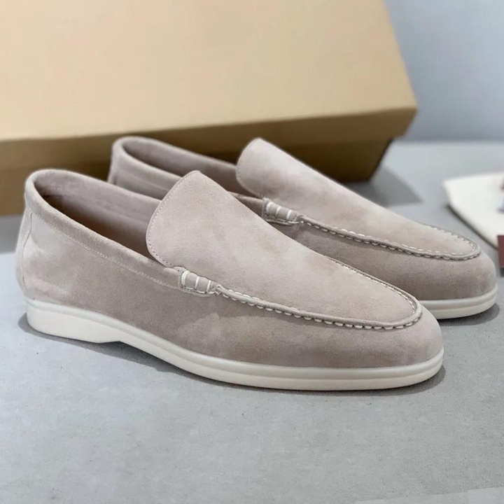Elegantní pánské polomatné mokasíny Lorenzo pro nadčasový styl