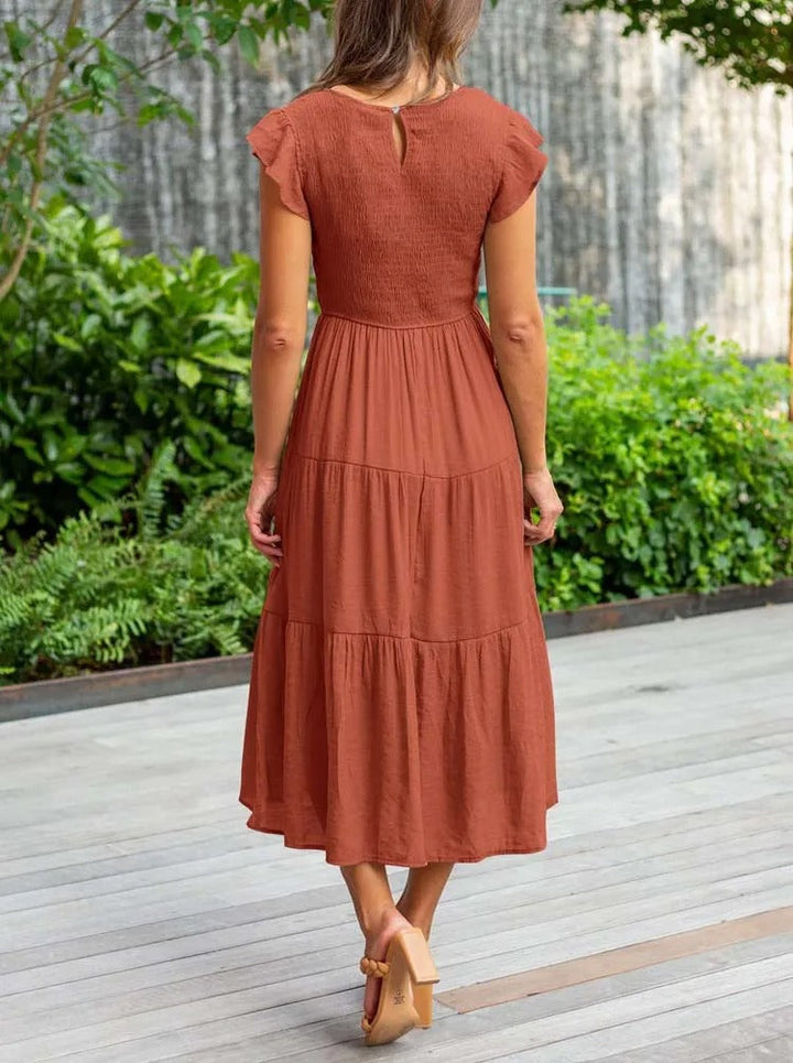 Elegantní midi šaty pro ženy ve vzdušném stylu
