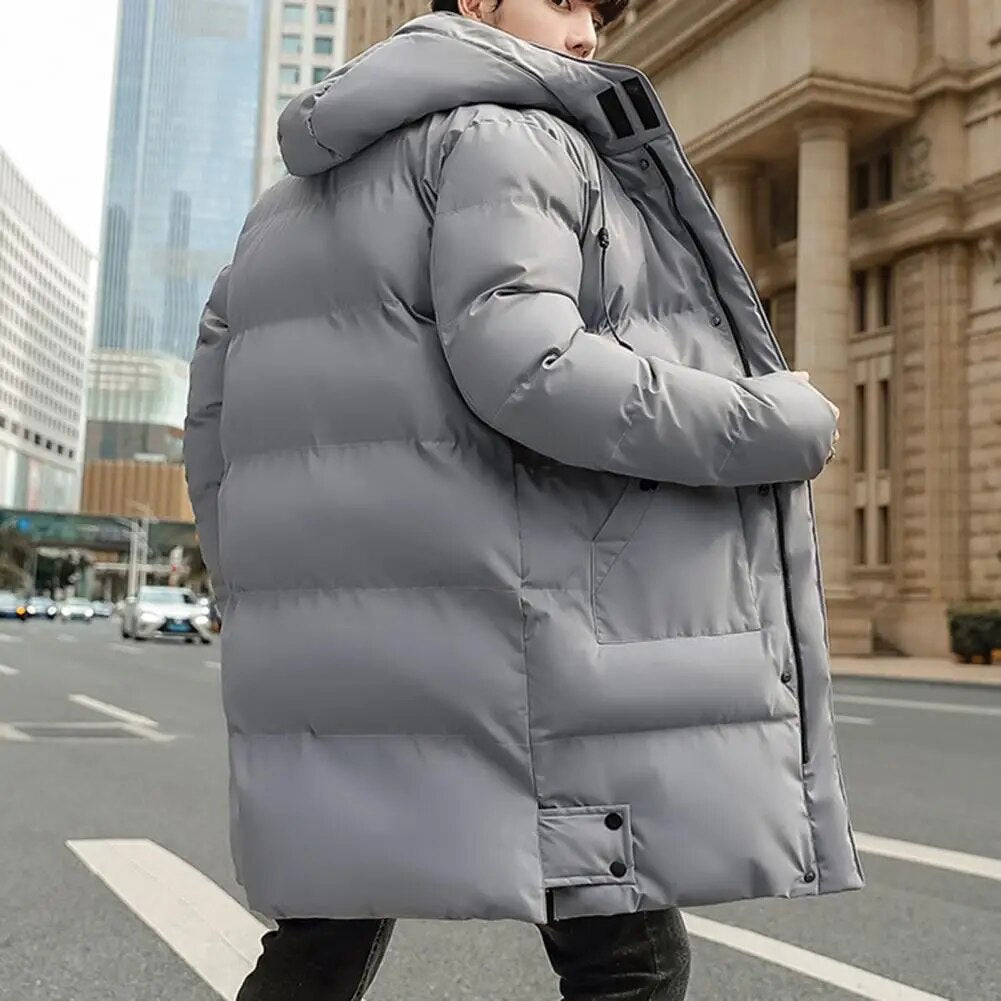 Dlouhý prošívaný zimní kabát s kapucí Lukas - stylový a teplý pro chladné dny