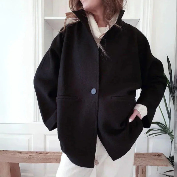 Elegantní podzimní světr s 1 knoflíkem od Michelle - ideální pro chladné dny!