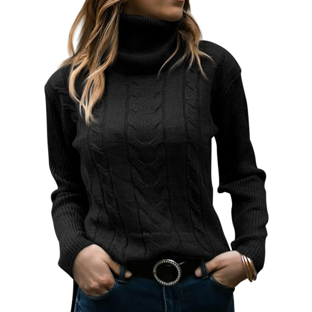 Michelle - Stylový rolák s krásným kabelovým vzorem