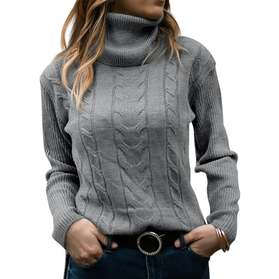 Michelle - Stylový rolák s krásným kabelovým vzorem