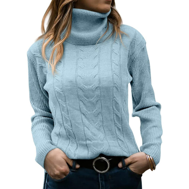 Michelle - Stylový rolák s krásným kabelovým vzorem