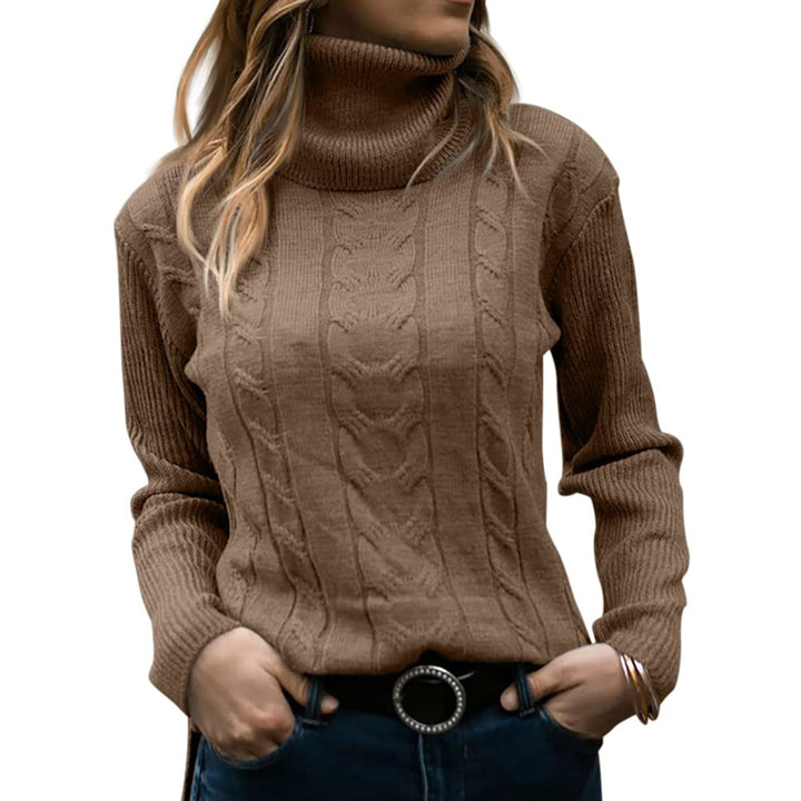 Michelle - Stylový rolák s krásným kabelovým vzorem