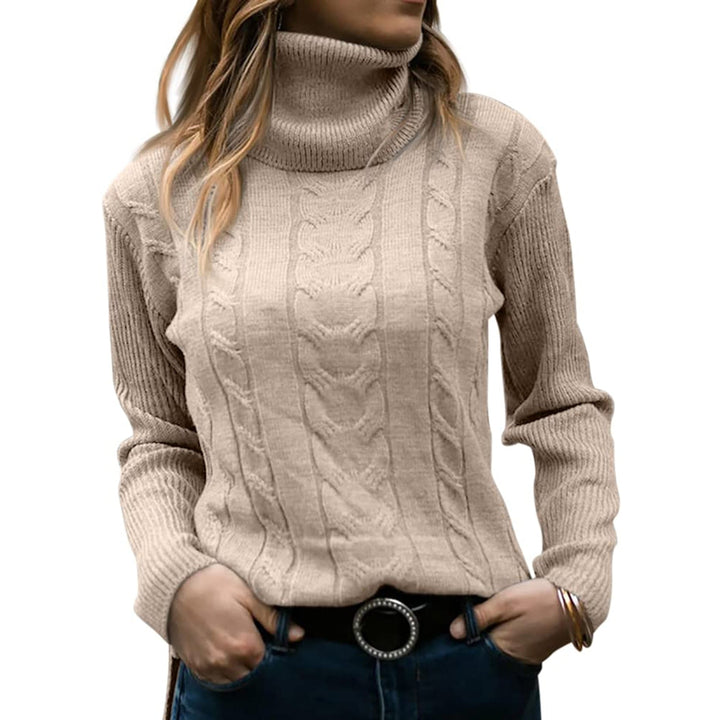 Michelle - Stylový rolák s krásným kabelovým vzorem