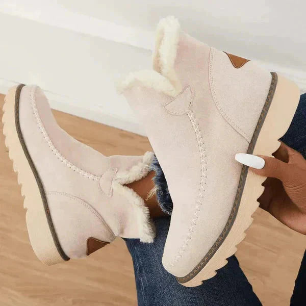 Cozy Collection | Mila - Luxusní teplé zimní kotníkové boty s huňatou podšívkou pro dámy