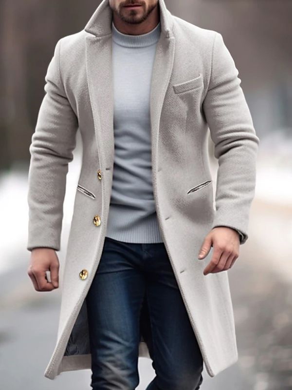 Stylové pánské moderní sako s knoflíky James