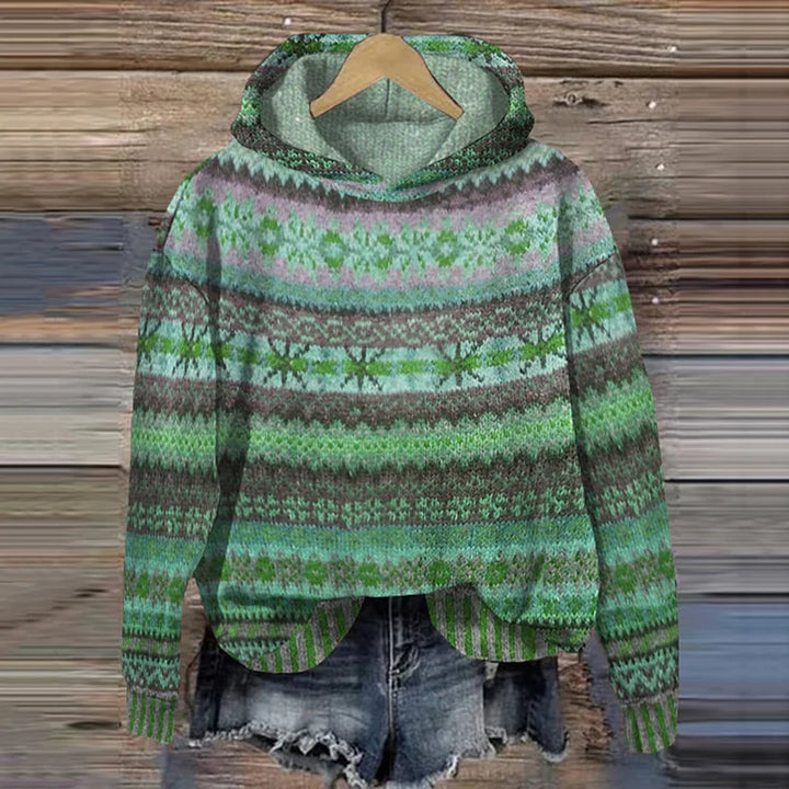 Vintage Ethnic Hoodie pro ženy