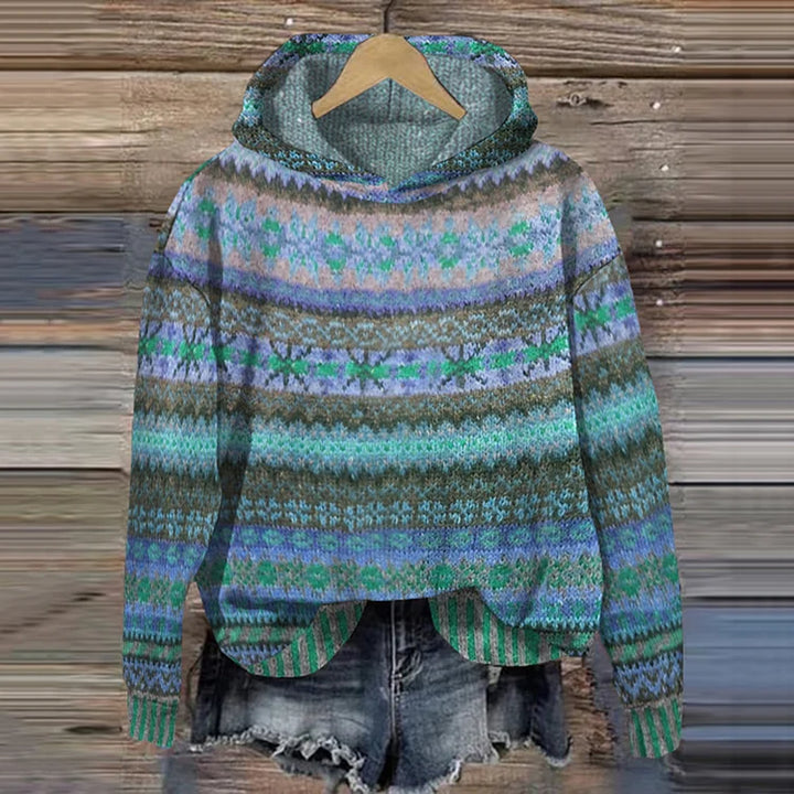 Vintage Ethnic Hoodie pro ženy