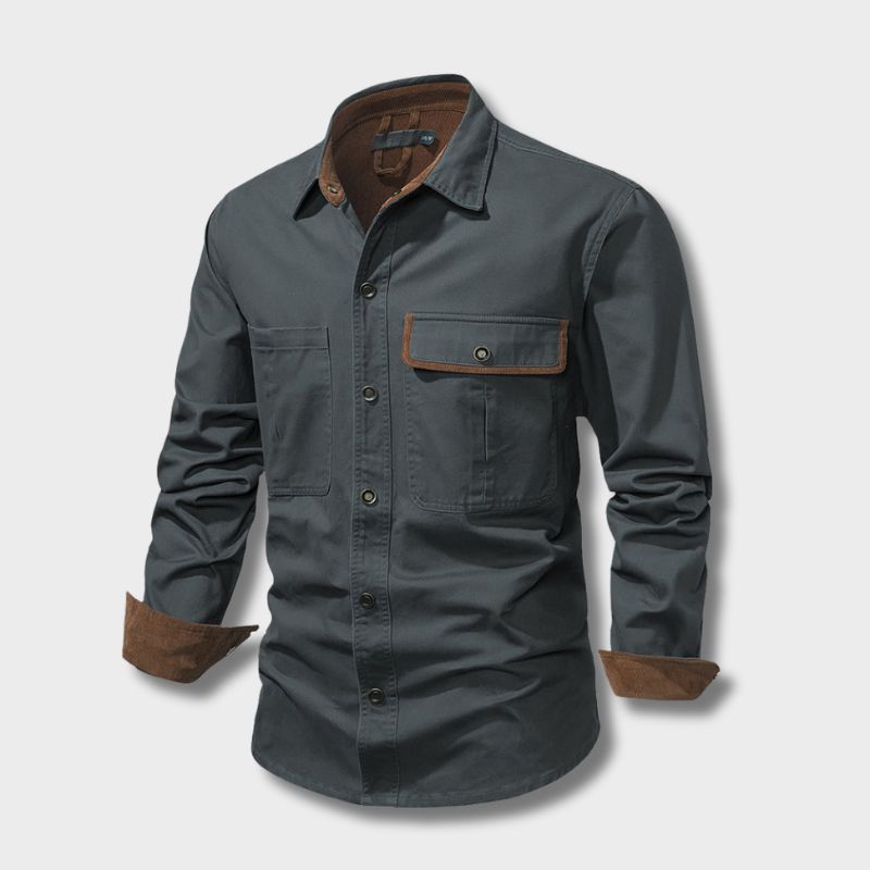 Elegantní pánská polokošile s dlouhými rukávy pro elegantní vzhled