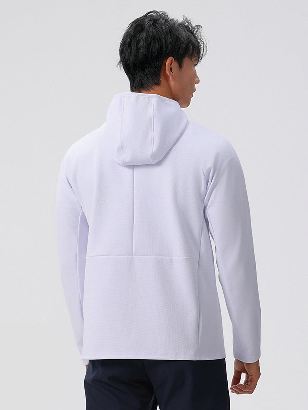 Stylová minimalistická pánská mikina s kapucí na zip