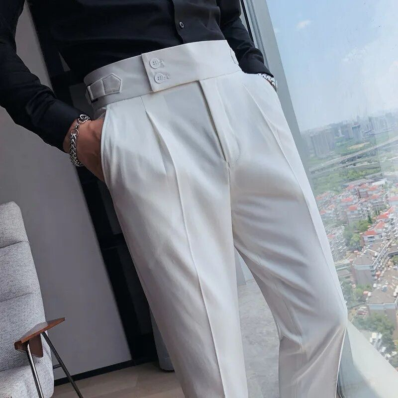 Trendy pánské slim-fit strečové kalhoty pro optimální pohodlí
