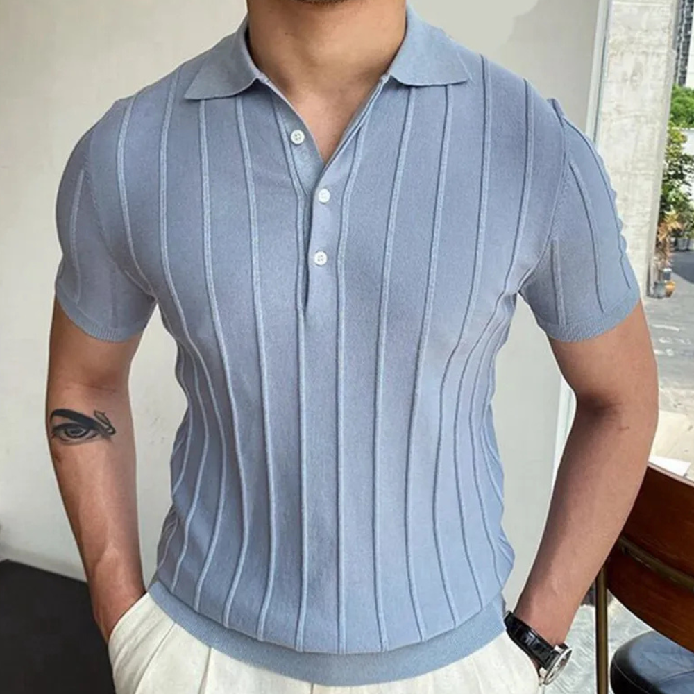Stylová pletená košile Vintage pro muže