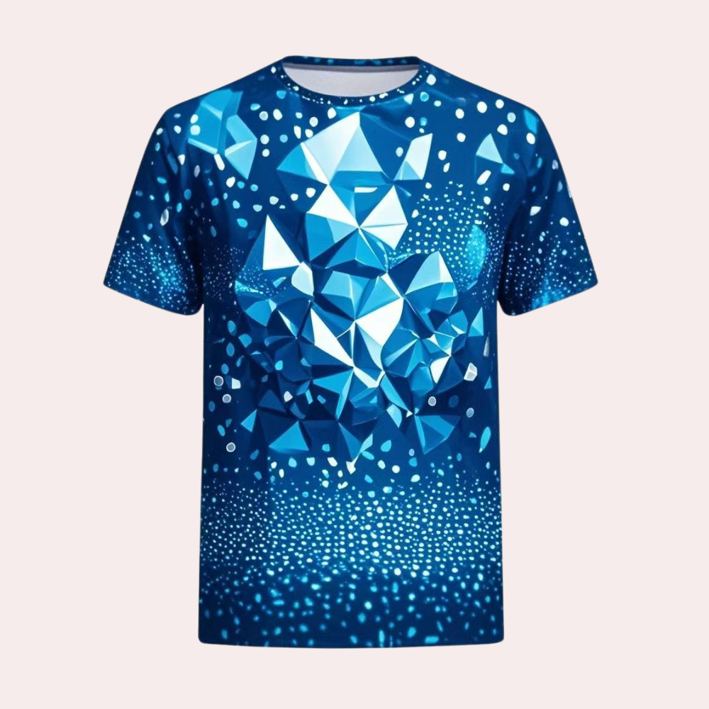 Pánská košile s moderním geometrickým vzorem - pozvedněte svůj styl!