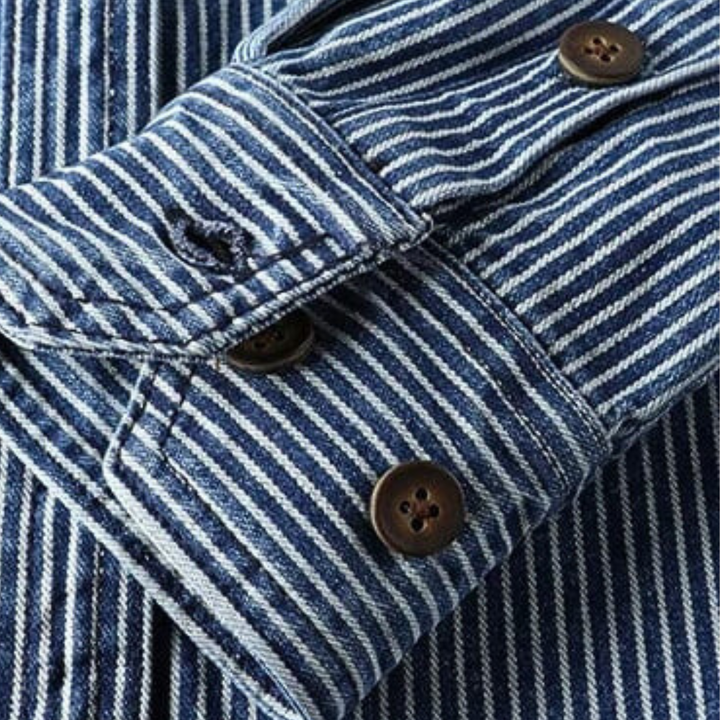 Pánská polokošile s dlouhým rukávem Vintage pro nadčasový vzhled