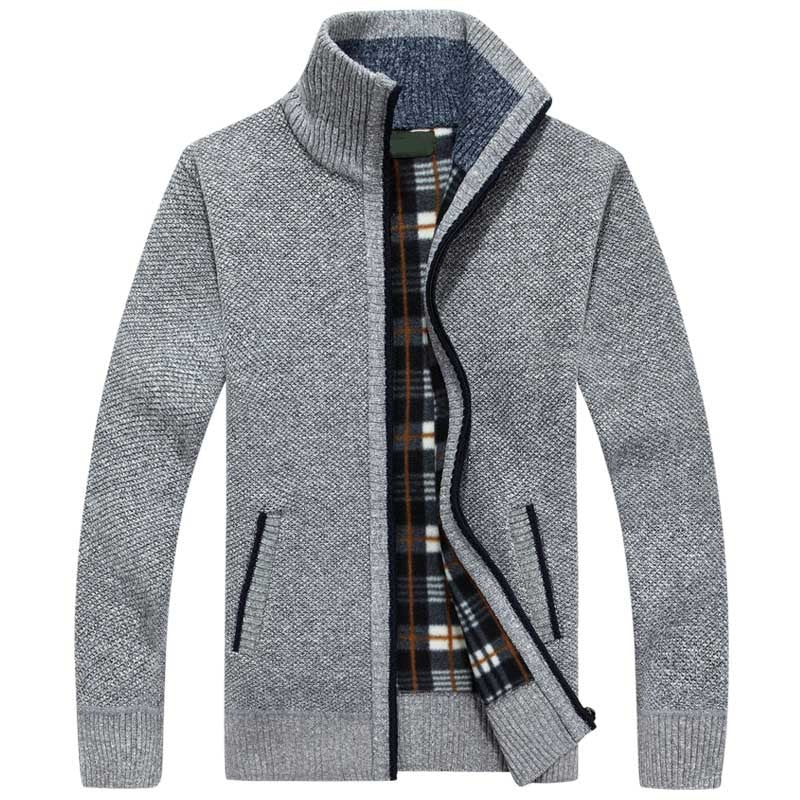 Hugo - Stylová pletená bunda s teplou podšívkou Sherpa