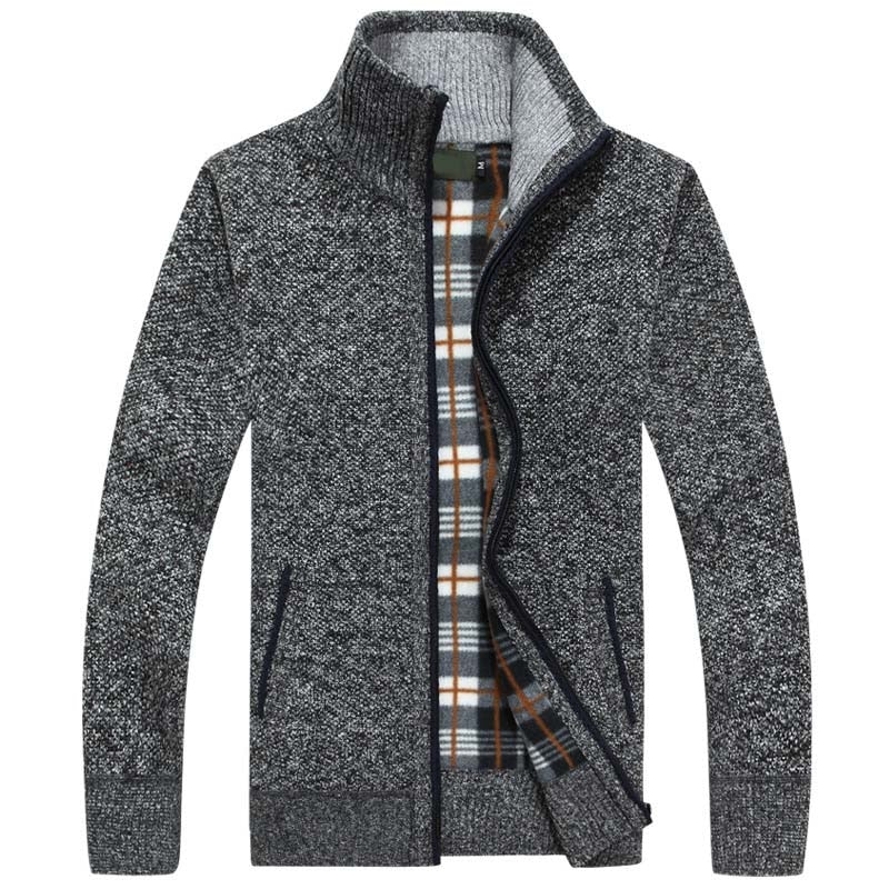 Hugo - Stylová pletená bunda s teplou podšívkou Sherpa