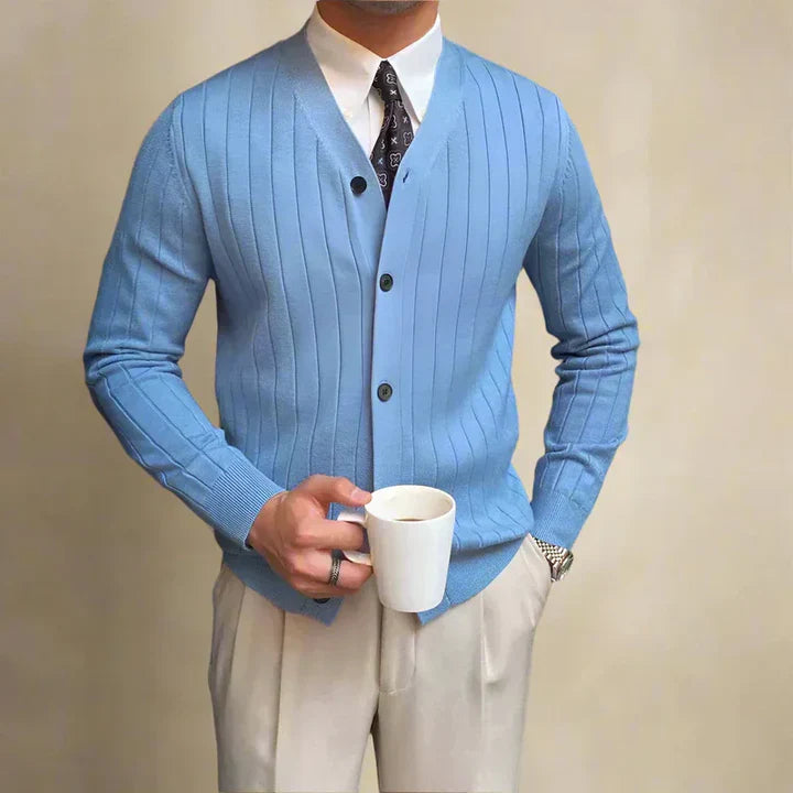 Nadčasový klasický pánský kardigan pro elegantní vzhled