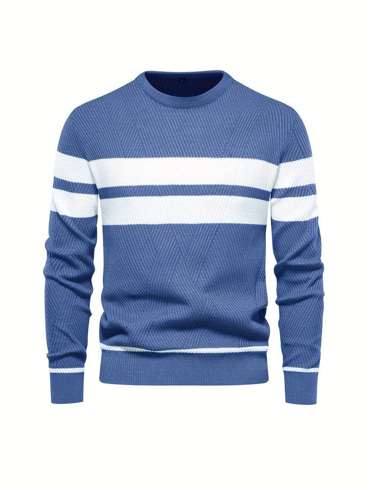 Nadčasový pánský světr s dlouhými rukávy pro elegantní vzhled