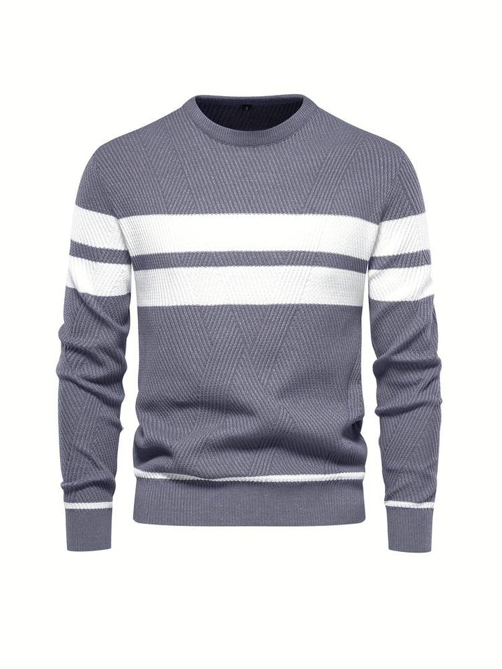 Nadčasový pánský světr s dlouhými rukávy pro elegantní vzhled