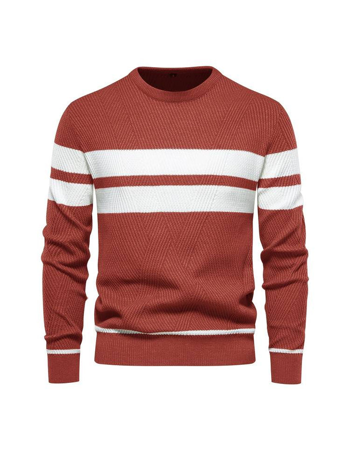 Nadčasový pánský světr s dlouhými rukávy pro elegantní vzhled