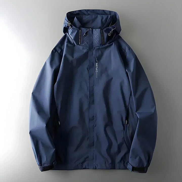Trendy pánský zimní kabát se stylovou kapucí