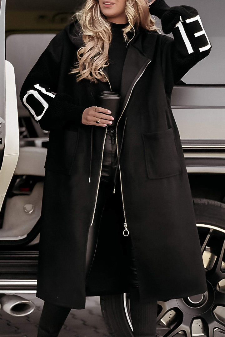 Trendy zimní kabát nadměrné velikosti pro ženy